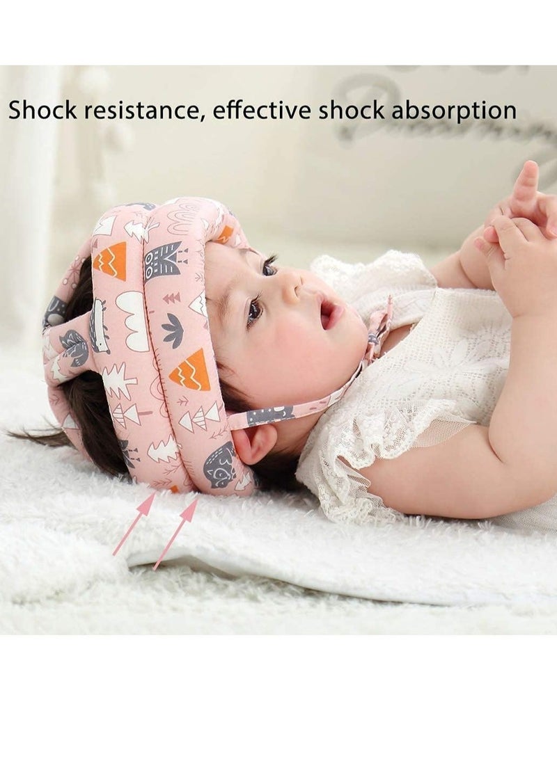 Toddler Walking Helmet Head Protector for Baby Walking No Bumps Safety Head Protective Hat Head Cushion Cap Breathable Child Safety Helmet for Running Walking Crawling - Image 4